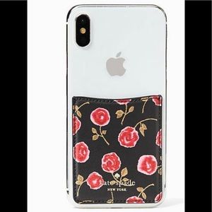 NWT Kate Spade Device Sticker Pocket Cardholder